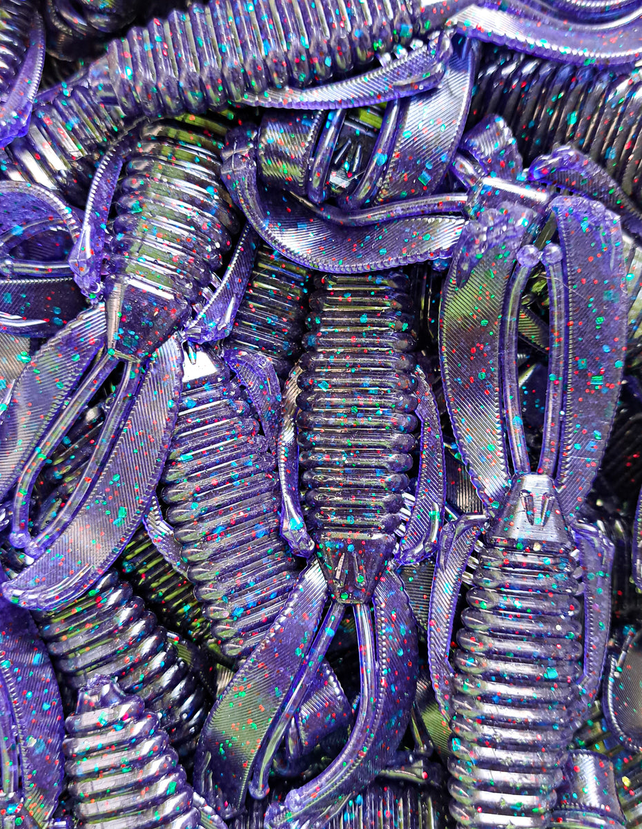 Purple Fishing Worms 